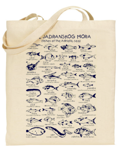 Fishes of the Adriatic Sea Tote Bag