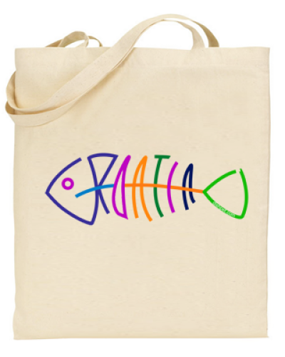 Croatia Fishbone Tote Bag