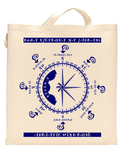 Adriatic Sea Windrose Tote Bag