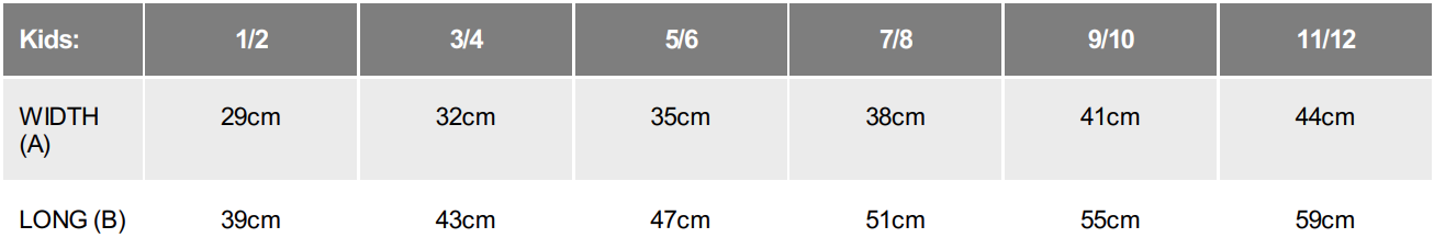 Kids T Shirts Size