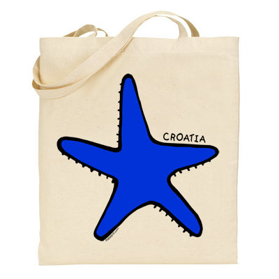 Croatia Starfish Tote Bag