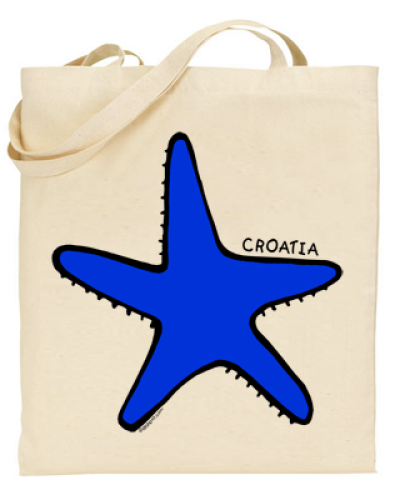 Croatia Starfish Tote Bag