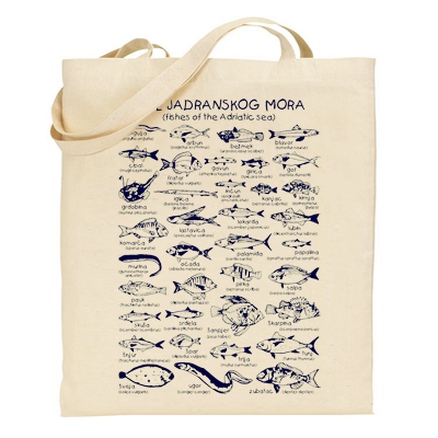 Fishes of the Adriatic Sea Tote Bag