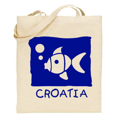 Croatia Fish Tote Bag