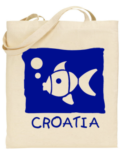 Croatia Fish Tote Bag